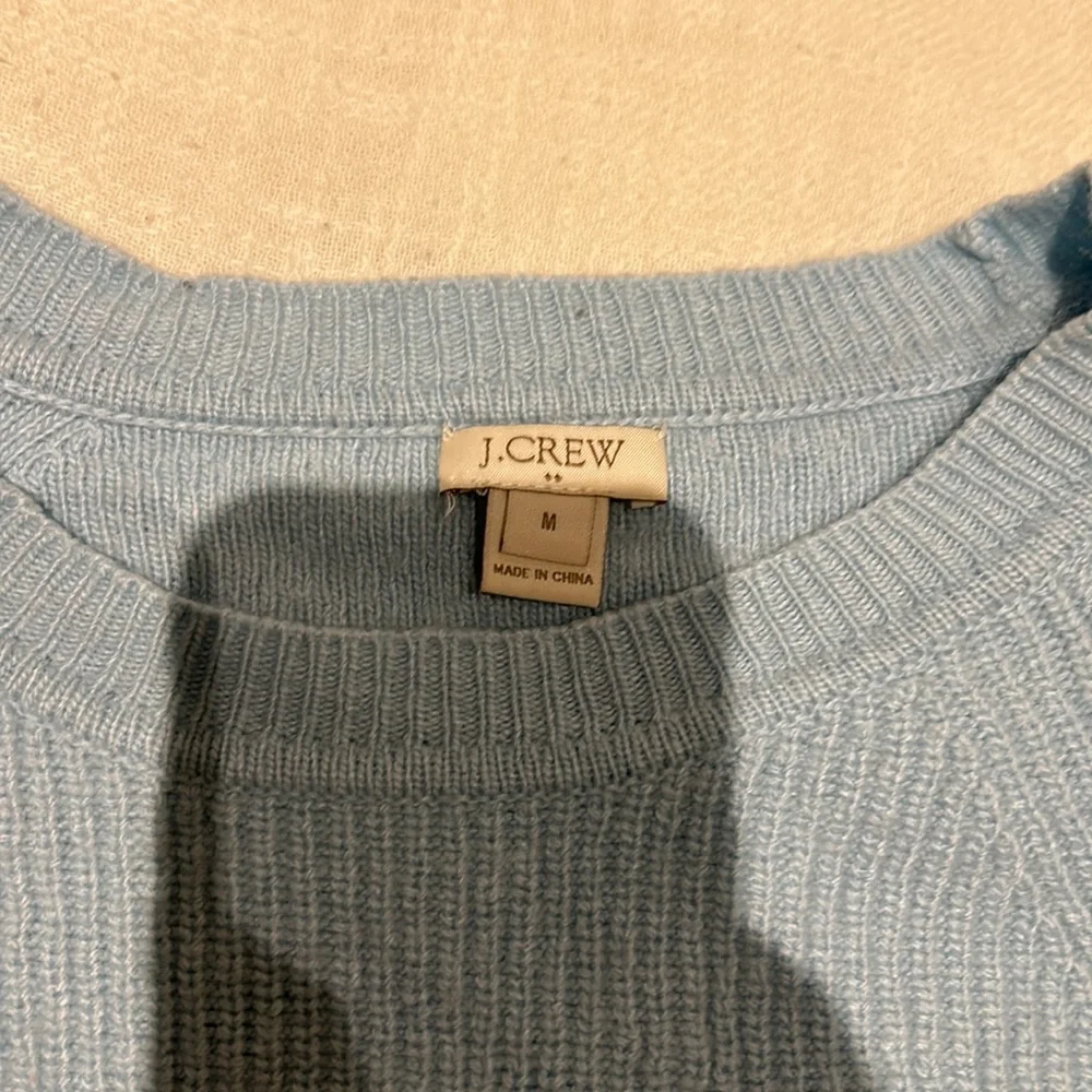 Baby blue j crew sweater - Picture 2 of 3